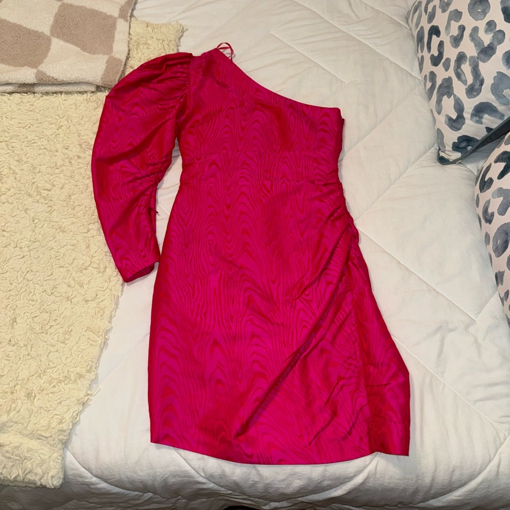 ALC pink and orange tiger print dress